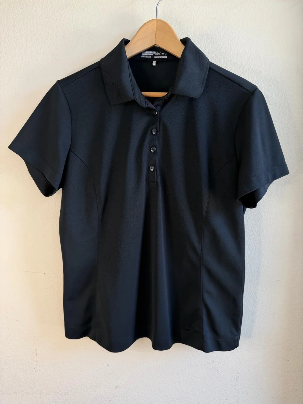 Nike Black Golf Polo Dri-Fit Shirt Women’s Large